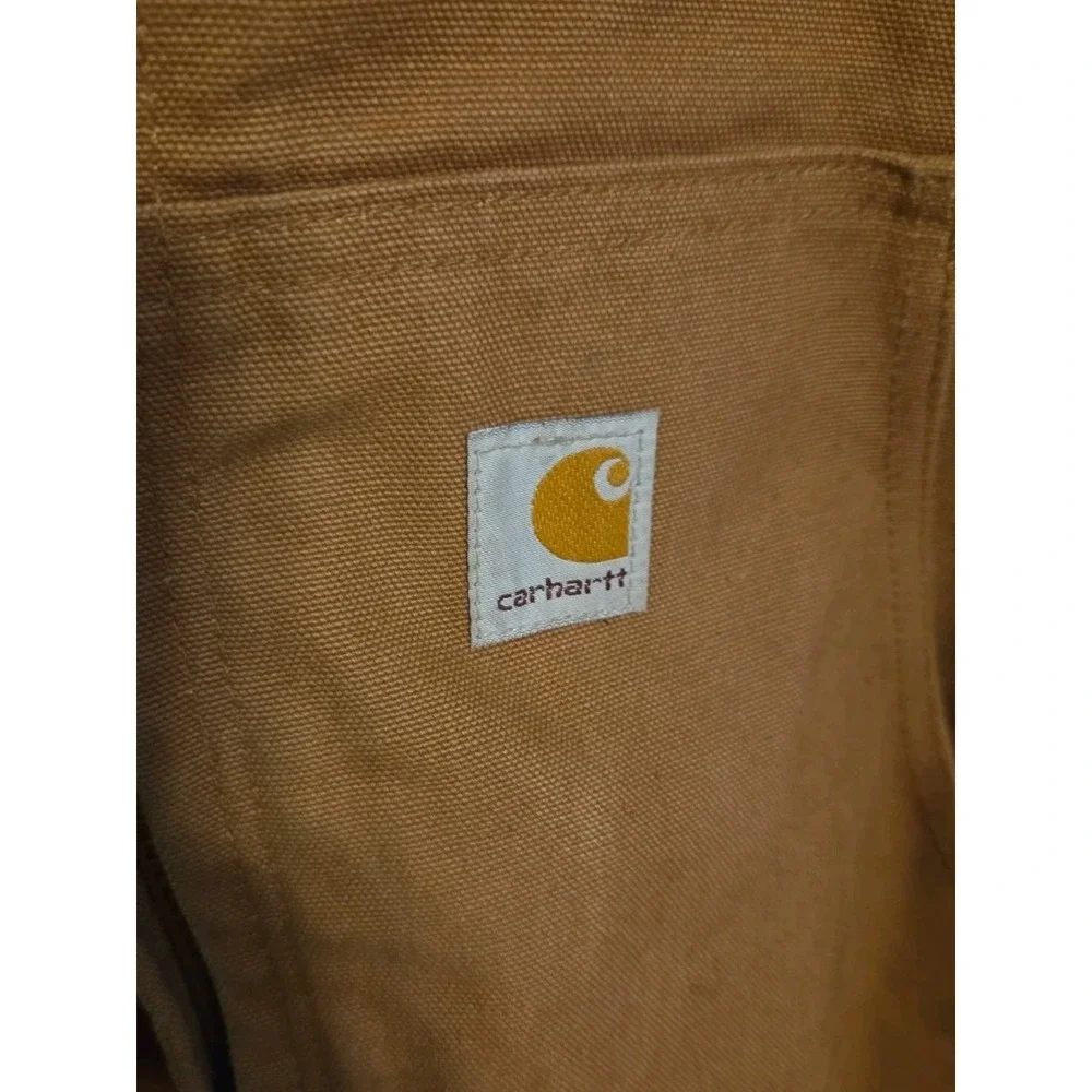Vintage Carhartt Duck Canvas Quilted Lined Jacket Mens Sz XL Brown J140 BRN USA